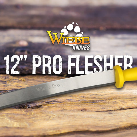 Wiebe 12" Pro Double Handle Fleshing Knife