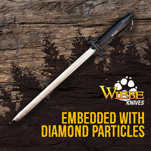 Wiebe 12" Diamond Sharpening Steel