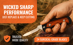 Wiebe Vixen Folding Skinning Knife