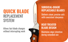 Wiebe Vixen Folding Skinning Knife