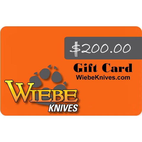 Wiebe Knives Gift Certificate