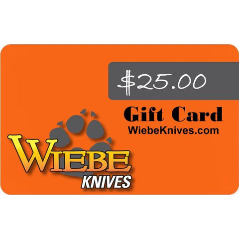 Wiebe Knives Gift Certificate