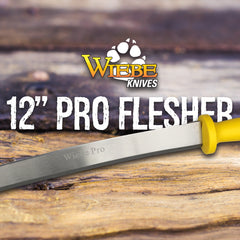Wiebe 12" Pro Double Handle Fleshing Knife