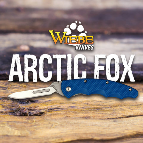 Wiebe Arctic Fox Scalpel Knife with 24 Wicked Sharp Replacement Blades –  Southern Snares & Supply