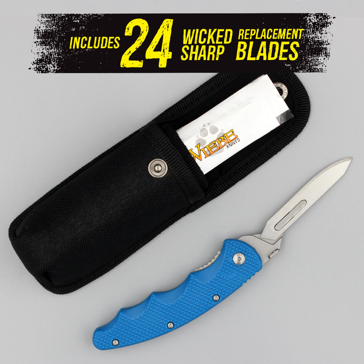 Wiebe Arctic Fox Scalpel Knife with 24 Wicked Sharp Replacement Blades –  Southern Snares & Supply